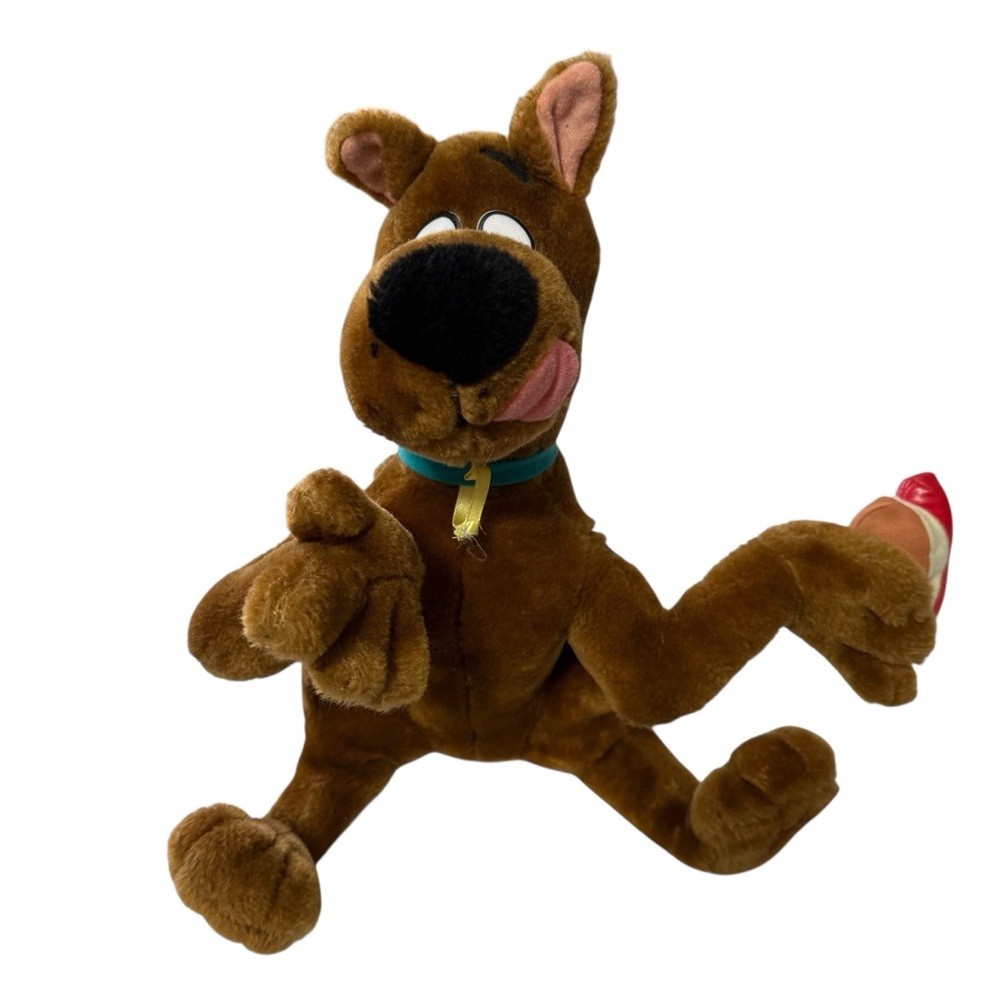 Vintage Scooby Doo Holding Hot Dog Plush Cartoon Network